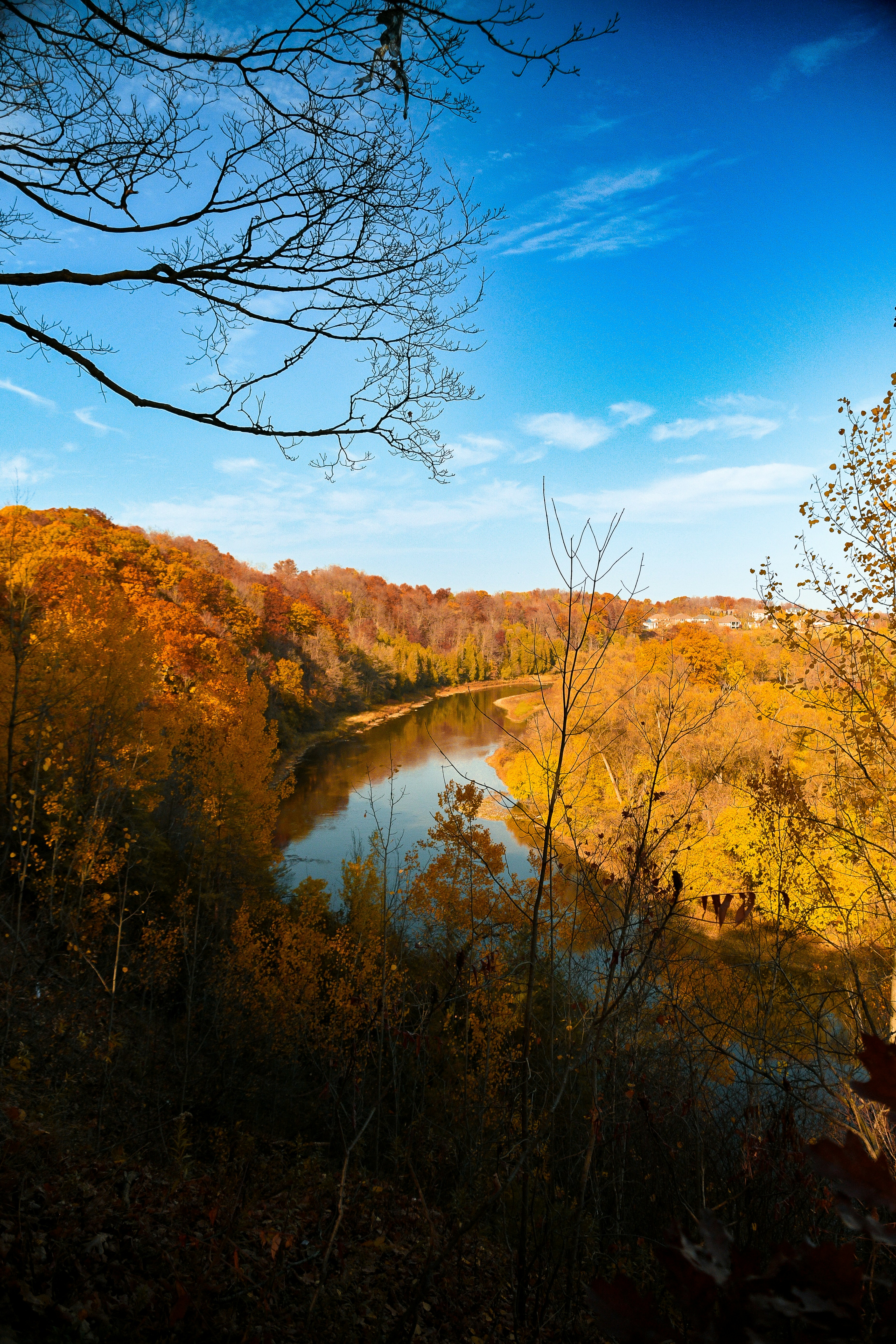 Grand River valley in autumn — Kitchener, Ontario