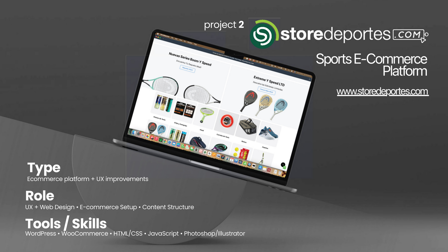 StoreDeportes — E-commerce storefront and product catalog